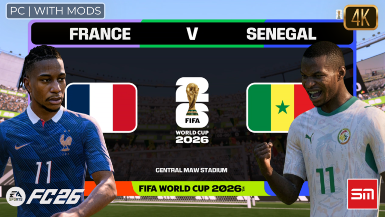 Simulei França x Senegal Antes do Jogo Real — Copa do Mundo 2026 | EA FC 26