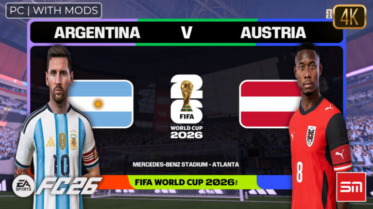 Simulei Argentina x Áustria Antes do Jogo Real — Copa do Mundo 2026 | EA FC 26