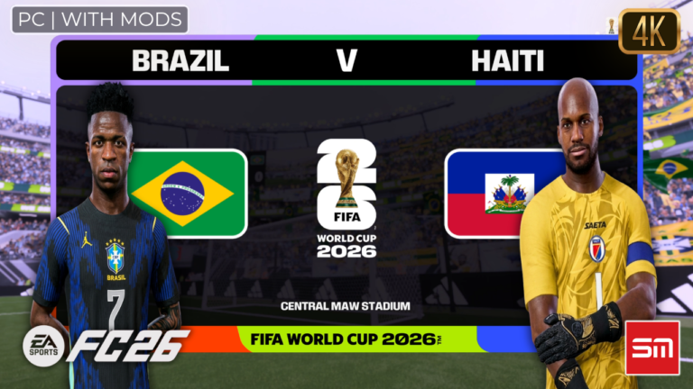 Simulei Brasil x Haiti Antes do Jogo Real — Copa do Mundo 2026 | EA FC 26