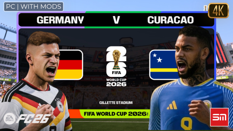 Simulei Alemanha x Curaçao Antes do Jogo Real — Copa do Mundo 2026 | EA FC 26