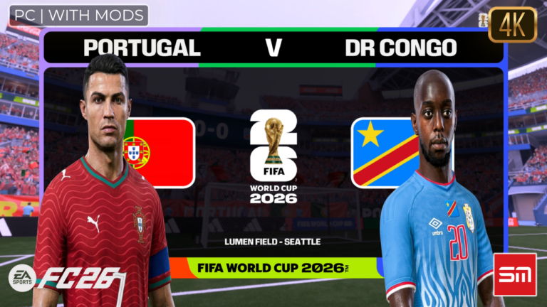 Simulei Portugal x Congo Antes do Jogo Real — Copa do Mundo 2026 | EA FC 26